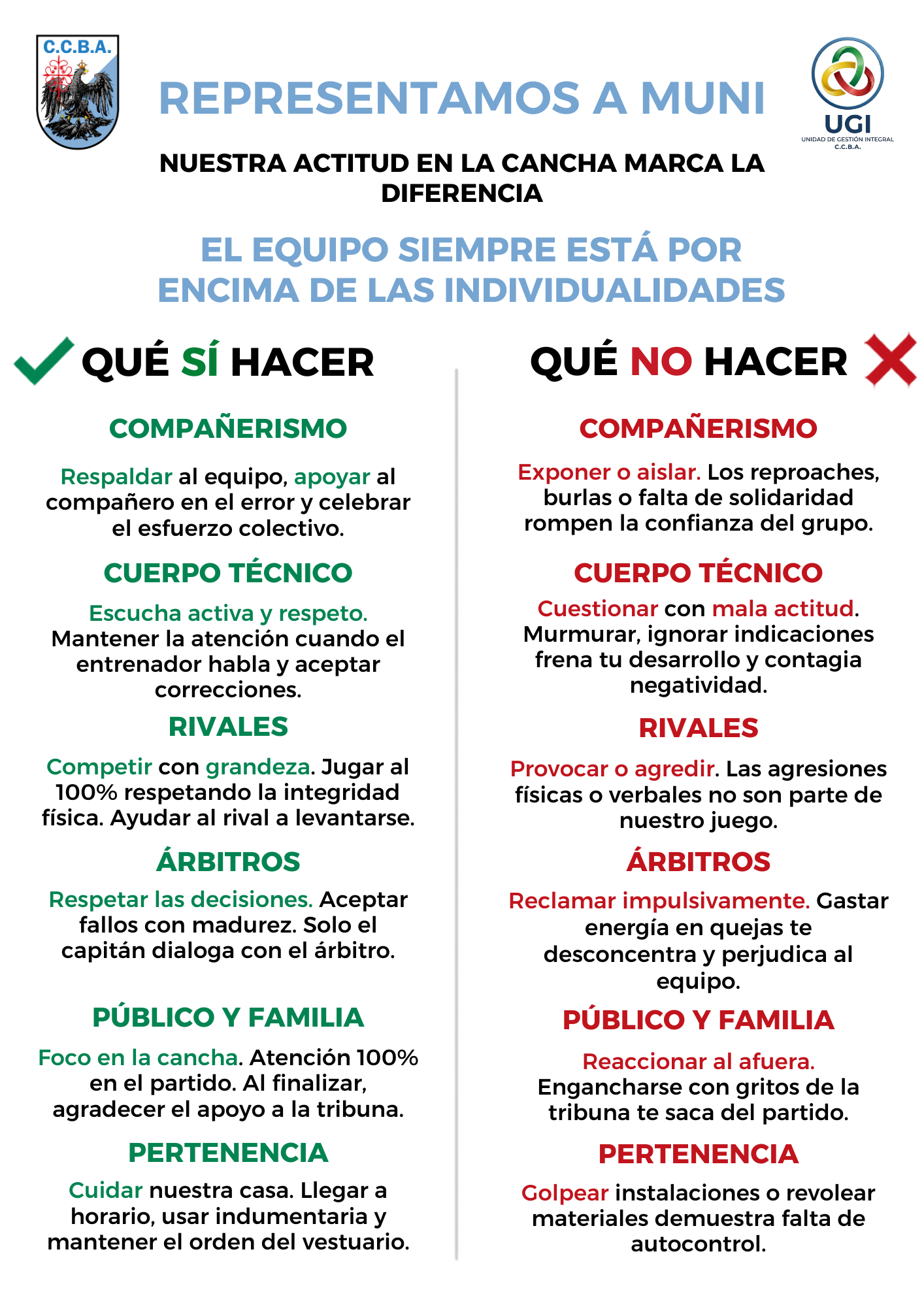 Qué sí y qué no en la cultura del jugador